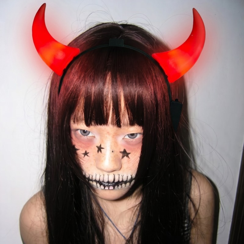 Diy Halloween Electronics - LED Şeytan Boynuzları Kafa Bandı Işıklı