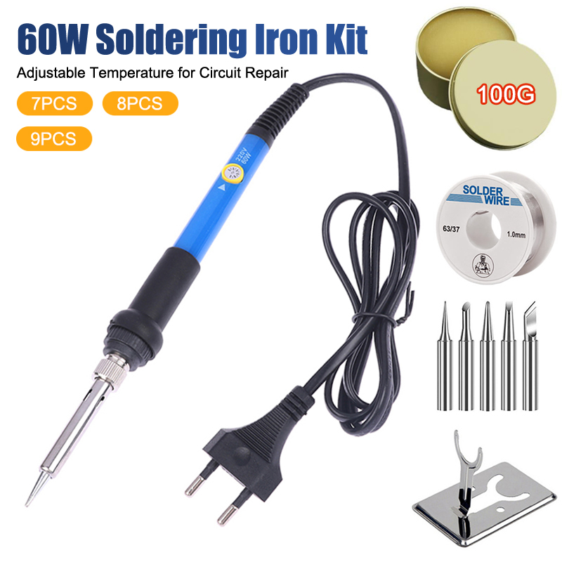 Diy Electronics Tools - Ayarlanabilir Sıcaklık 220V 60W Havya Seti