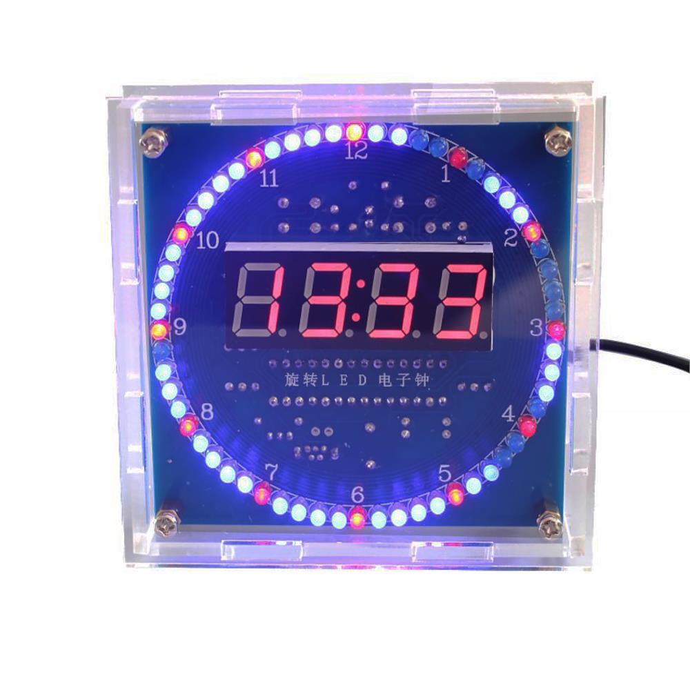 Diy Electronics For Adults - Dönen LED DIY Elektronik Saat Kiti/Kabuk