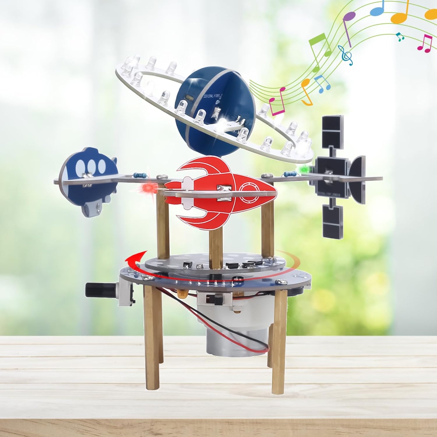 Diy Electronics For Adults - Kendin Yap Kablosuz Döner 3D Uzay