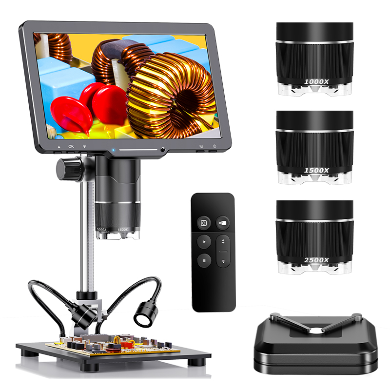 Diy Electronics Microscope - 2500X HDMI Dijital Mikroskop 3 Lens