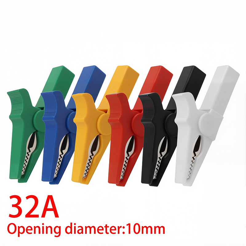 Crocodile Clip Set - 6 adet Timsah Klipler 55mm Pil