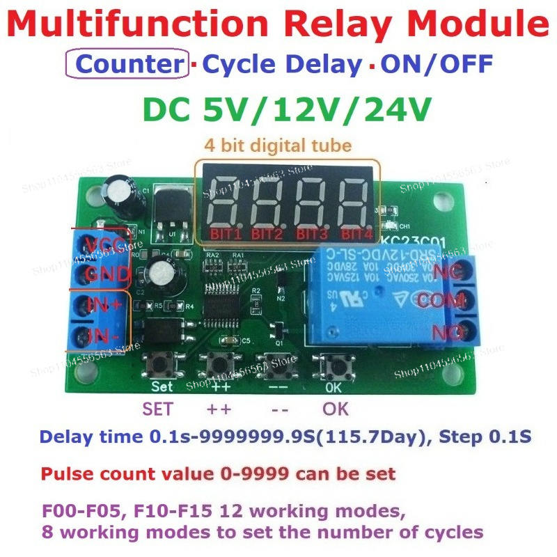 Çok İşlevli Nabız Sayacı Anaht - Relay Module 5V incelemesi ve fiyatı