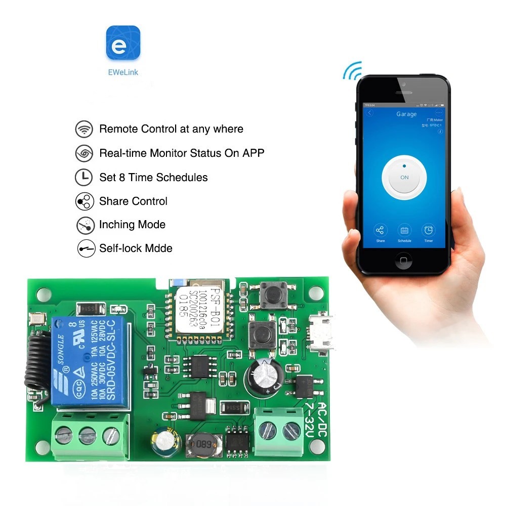 Ewelink AC/DC 5 V 7 V-32 V 1 K - Relay Module 5V incelemesi ve fiyatı