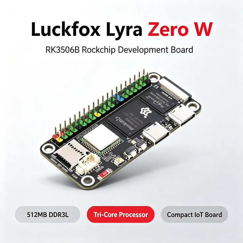 Luckfox Lyra Zero W RK3506B Ro - Raspberry Pi Zero incelemesi ve fiyatı