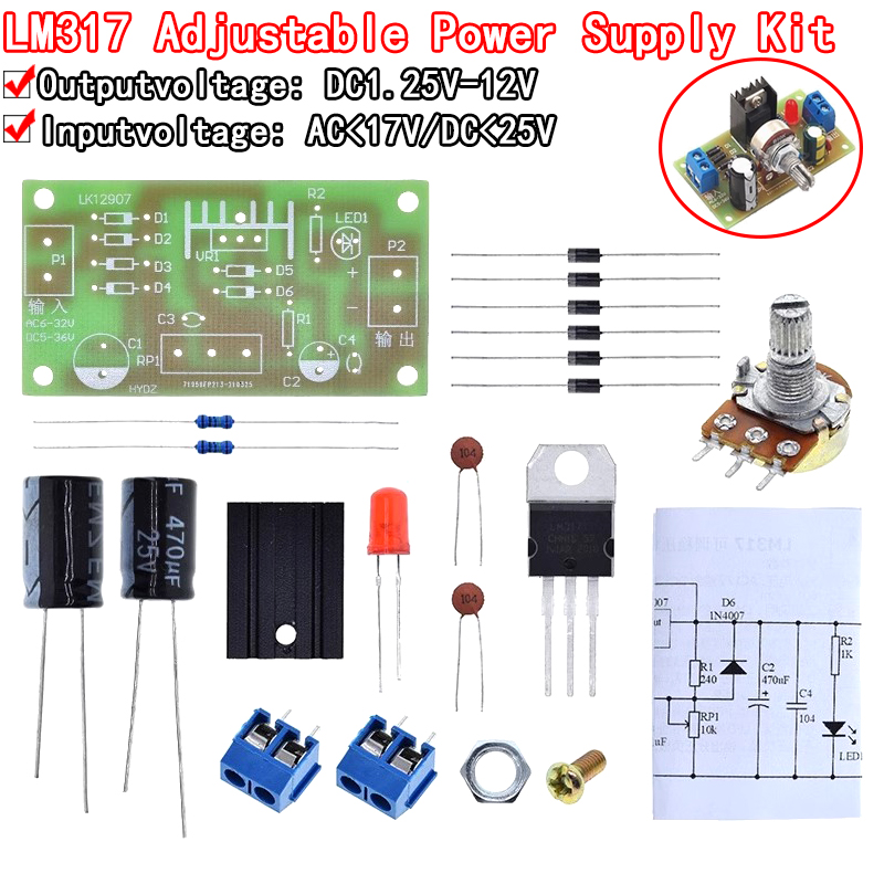 LM317 Ayarlanabilir Güç Kaynağ - Lm317 Voltage Regulator incelemesi ve fiyatı