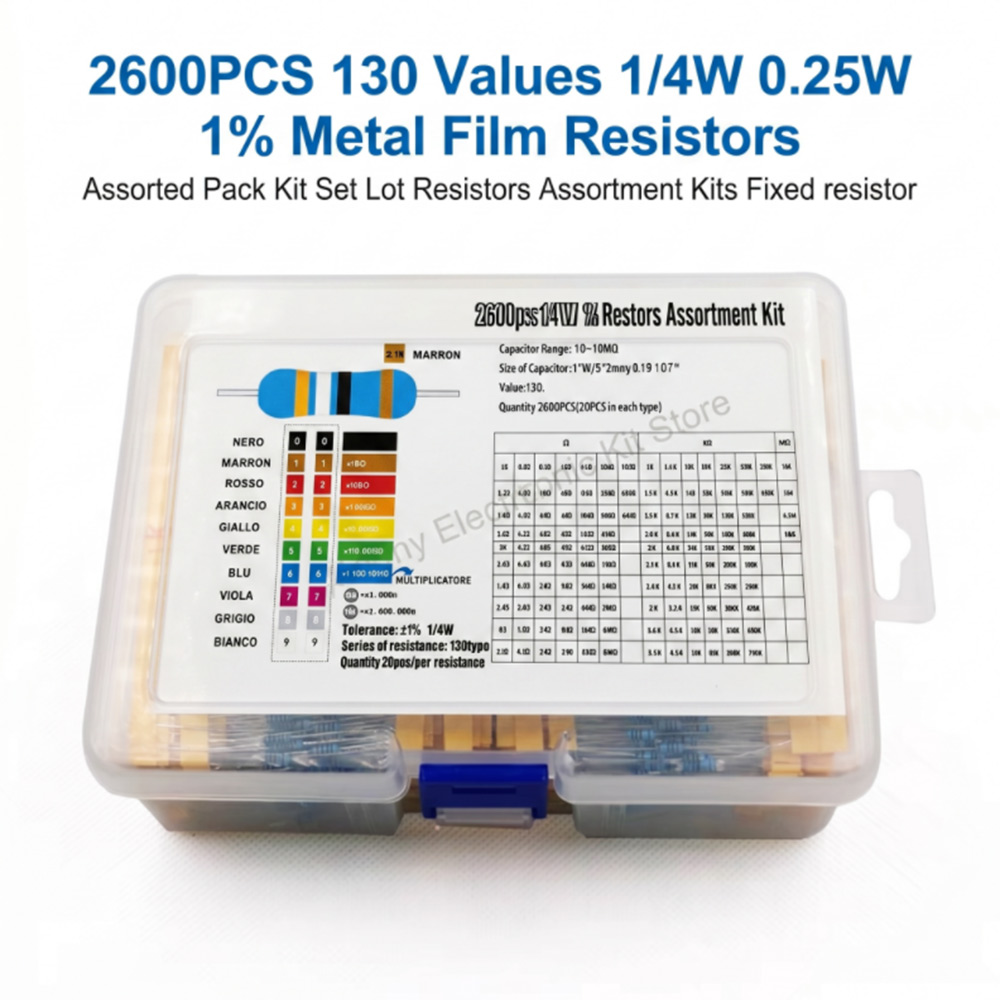 2600 adet Metal Film Dirençler - Diy Electronics Com incelemesi ve fiyatı