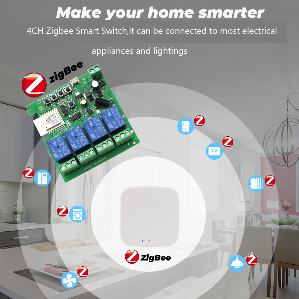 Tuya 4CH Zigbee Anahtar Röle M - Relay Module 5V incelemesi ve fiyatı